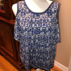 Cold shoulder blouse XL